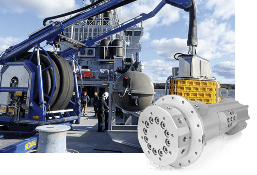 DSTI's Marine Fluid Swivel Joints for Umbilical Hose Reel Systems